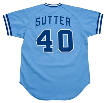 1985 Bruce Sutter Game Used Atlanta Braves Road Jersey 
